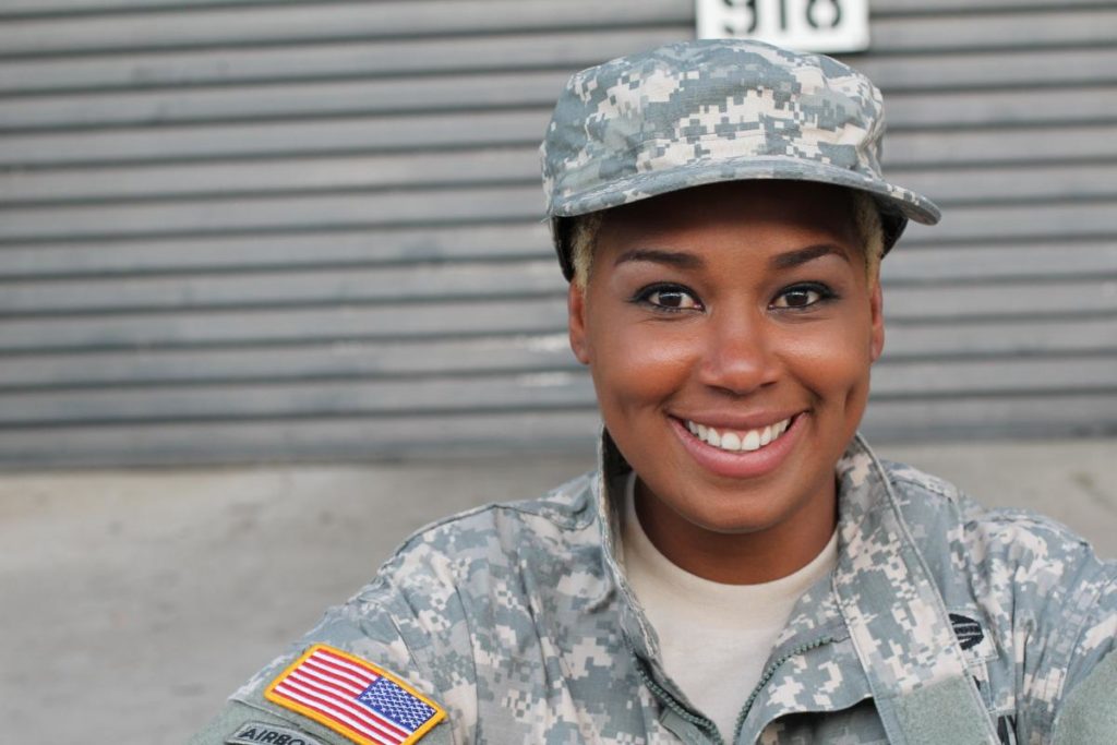 woman vet in veterans treatment
